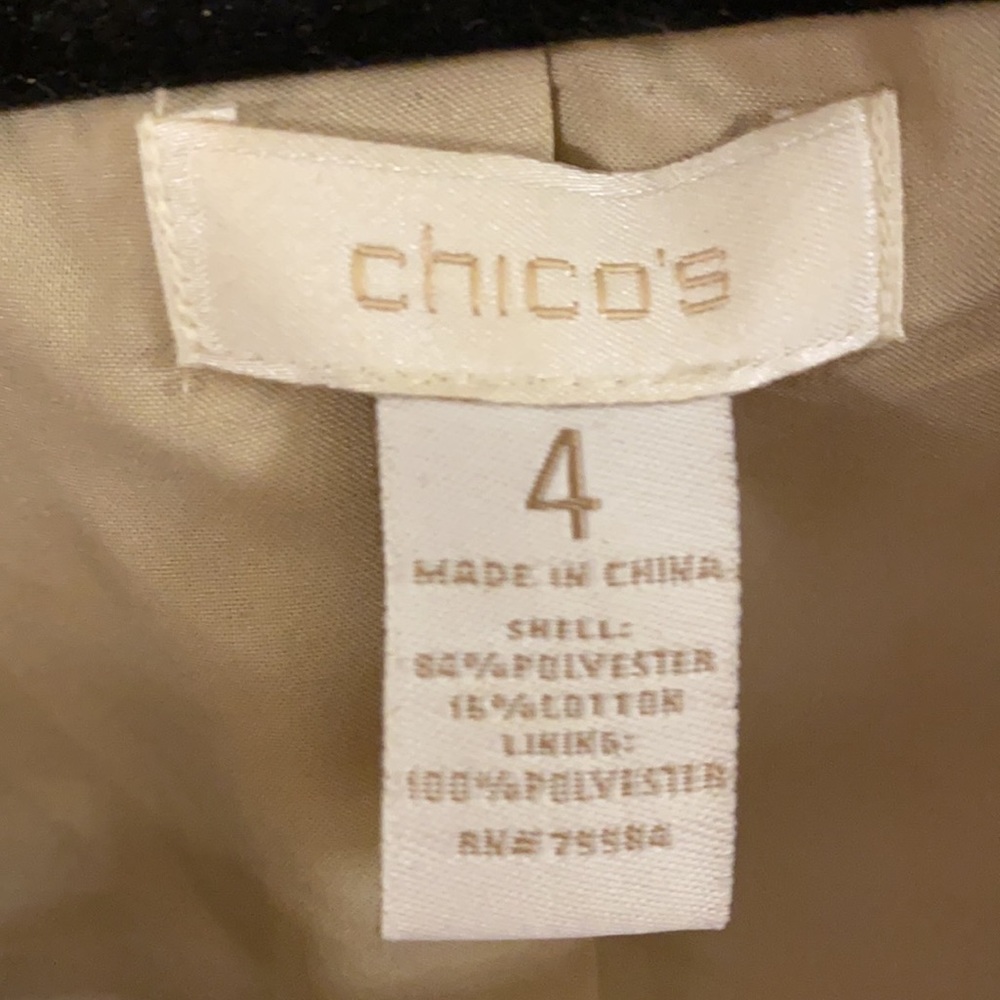 Chico’s Jacket W/ Interlocking Fringed Pattern - image 6